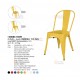 I-DINING CHAIR : เก้าอี้เหล็ก พิงหลัง เหล็กหนา 1.0 mm.