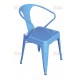 I-BIG BAR CHAIR 45 CM : เก้าอี้เหล็ก พิงหลังโอบ เหล็กหนา 1.0 mm.