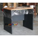 S.T.F.  800 : โต๊ะโล่ง 80 ซม. ผิวท้อปเมลามีน + ข้าง PVC